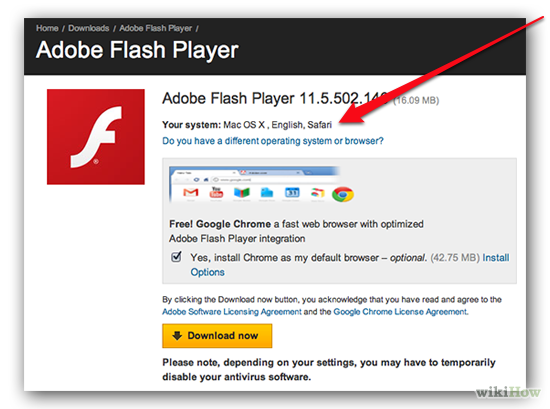 adobe flash player chrome osx update